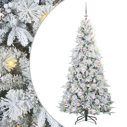 Artificial Hinged Christmas Tree Green 180 cm PE and PVC