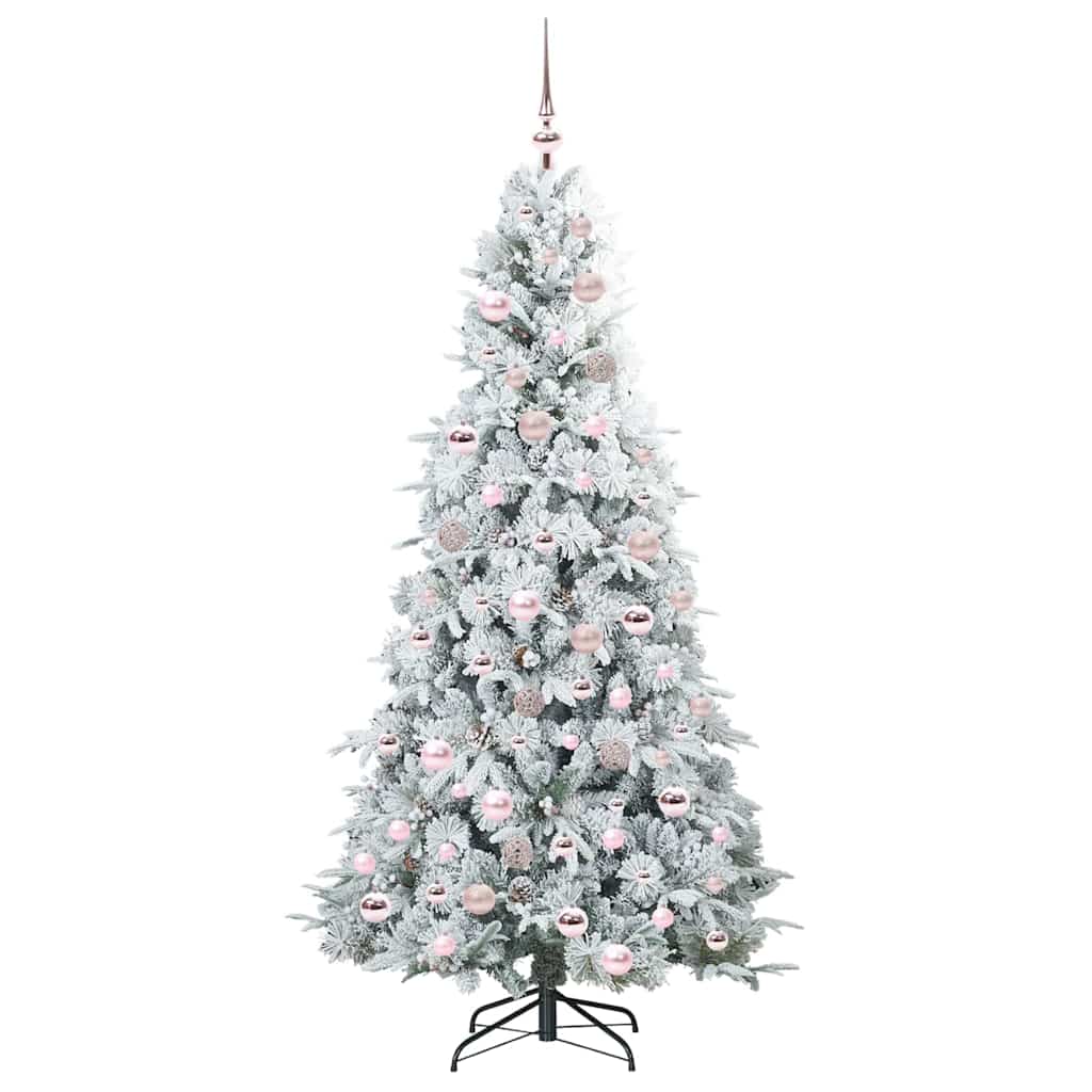 Artificial Hinged Christmas Tree Green 180 cm PE and PVC