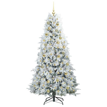 Artificial Hinged Christmas Tree Green 180 cm PE and PVC