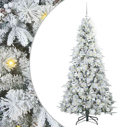 Artificial Hinged Christmas Tree Green 180 cm PE and PVC