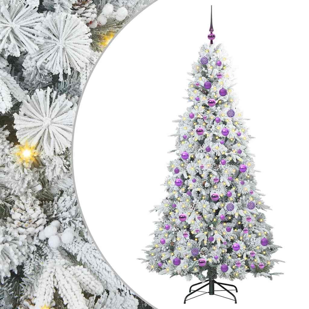 Artificial Hinged Christmas Tree Green 180 cm PE and PVC