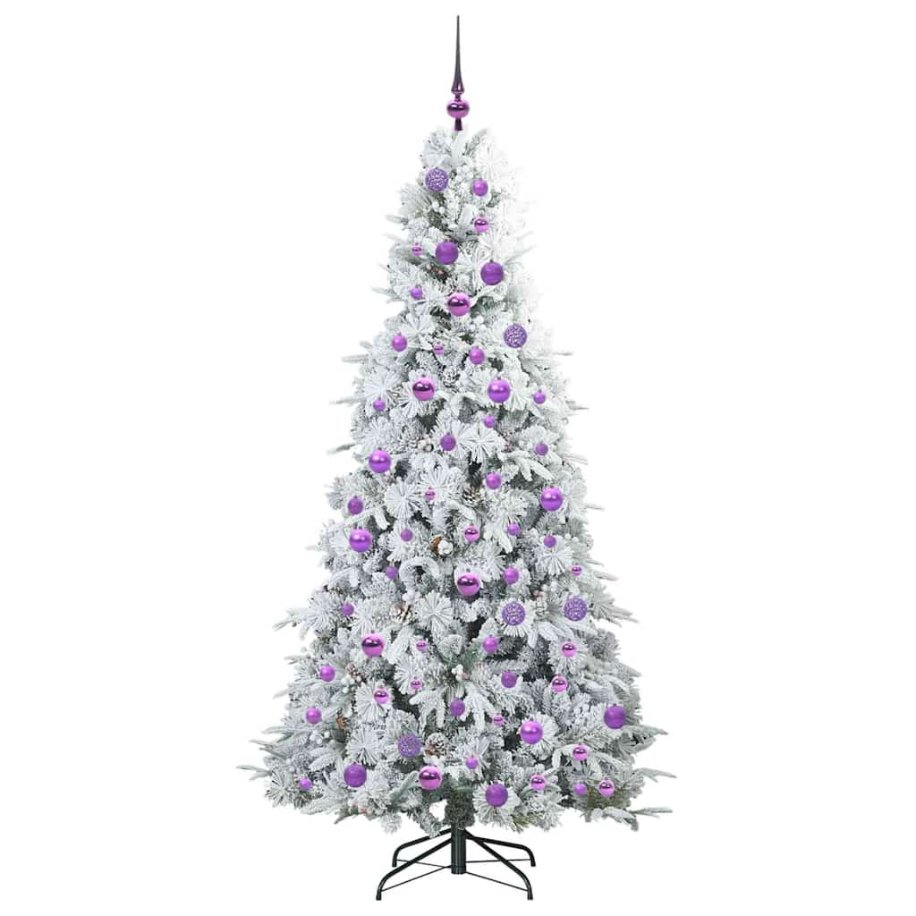Artificial Hinged Christmas Tree Green 180 cm PE and PVC