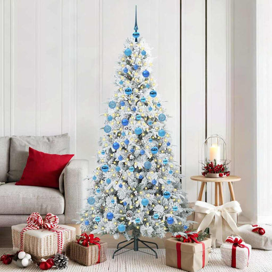 Artificial Hinged Christmas Tree Green 180 cm PE and PVC