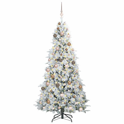 Artificial Hinged Christmas Tree Green 210 cm PE and PVC