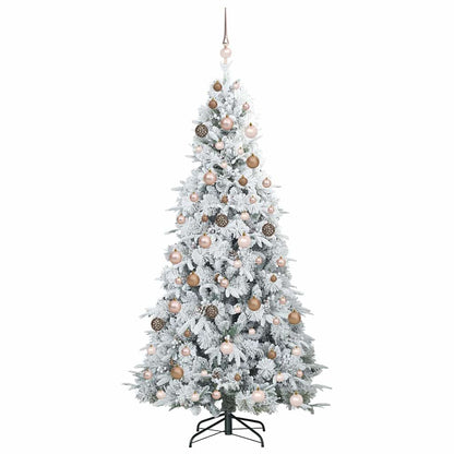 Artificial Hinged Christmas Tree Green 210 cm PE and PVC