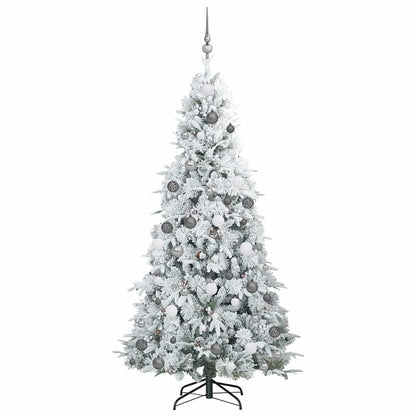 Artificial Hinged Christmas Tree Green 210 cm PE and PVC
