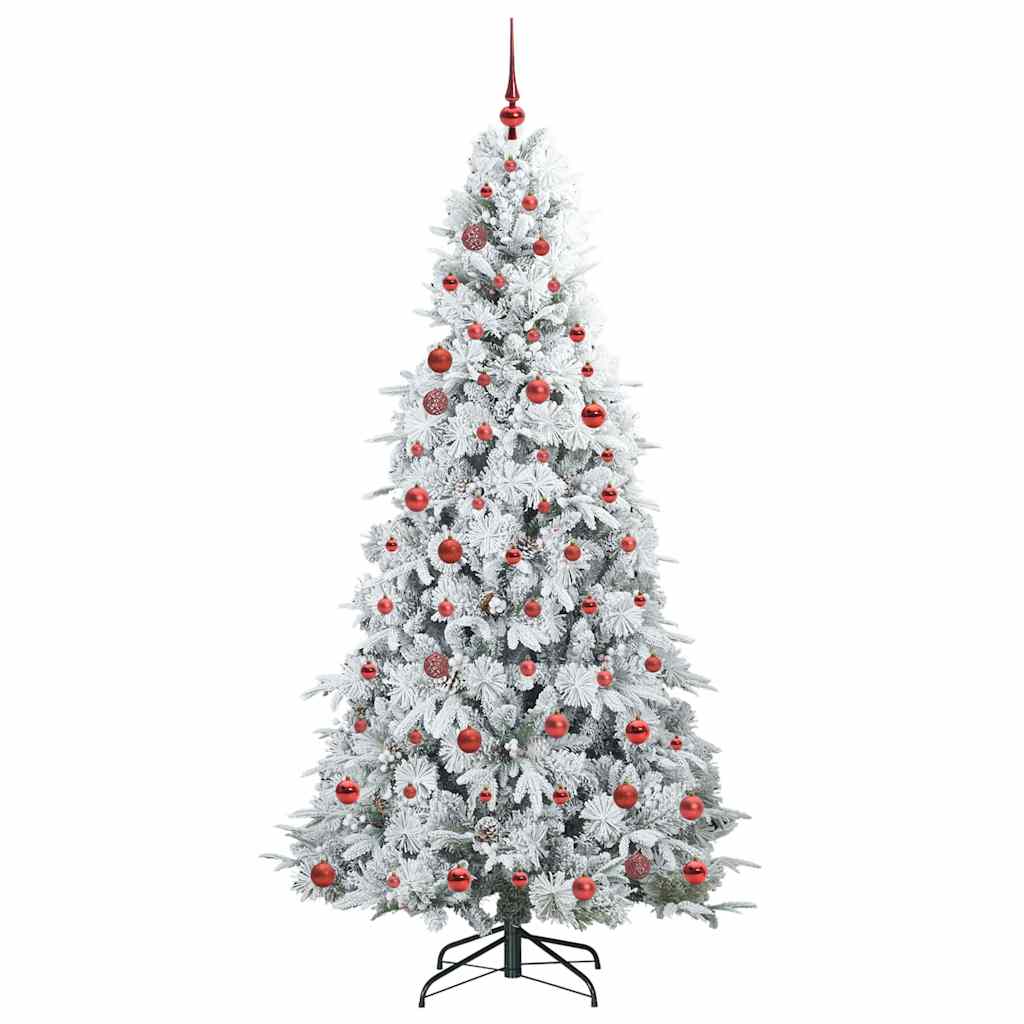 Artificial Hinged Christmas Tree Green 210 cm PE and PVC