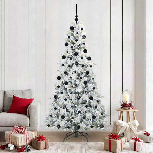 Artificial Hinged Christmas Tree Green 210 cm PE and PVC