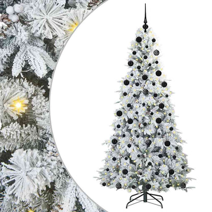 Artificial Hinged Christmas Tree Green 210 cm PE and PVC