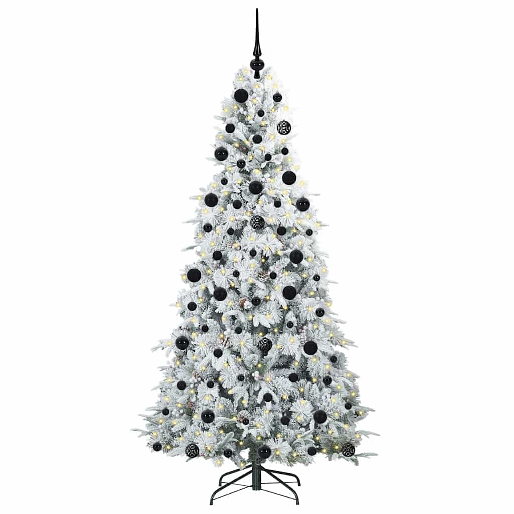 Artificial Hinged Christmas Tree Green 210 cm PE and PVC