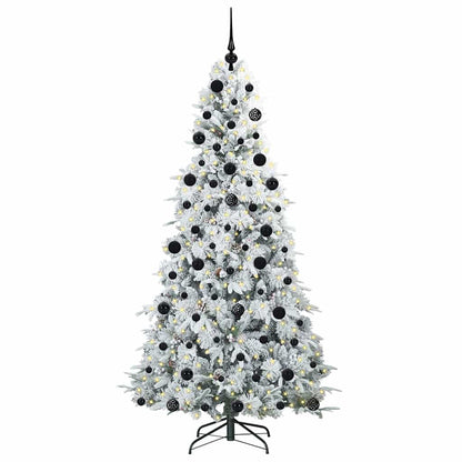 Artificial Hinged Christmas Tree Green 210 cm PE and PVC