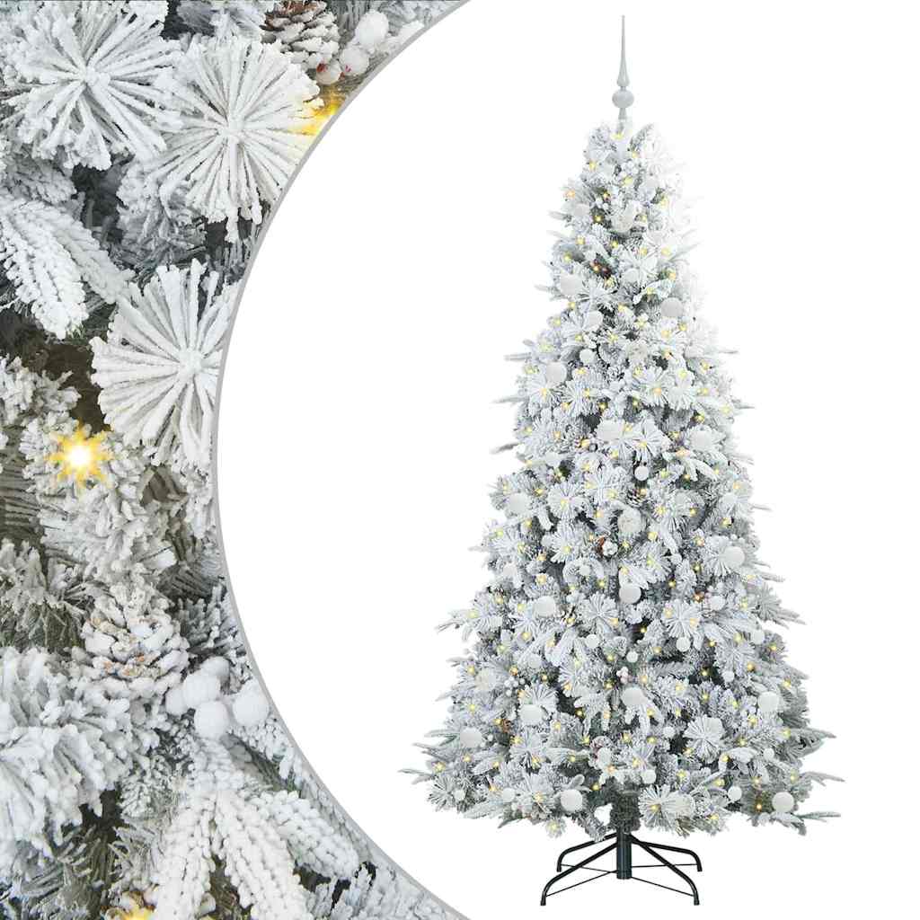 Artificial Hinged Christmas Tree Green 210 cm PE and PVC
