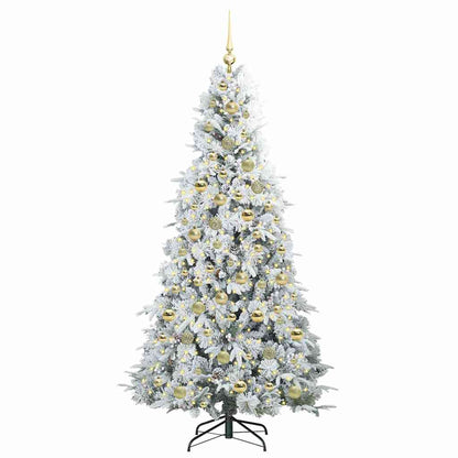 Artificial Hinged Christmas Tree Green 210 cm PE and PVC