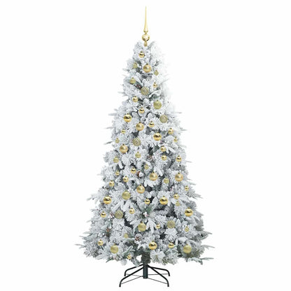 Artificial Hinged Christmas Tree Green 210 cm PE and PVC