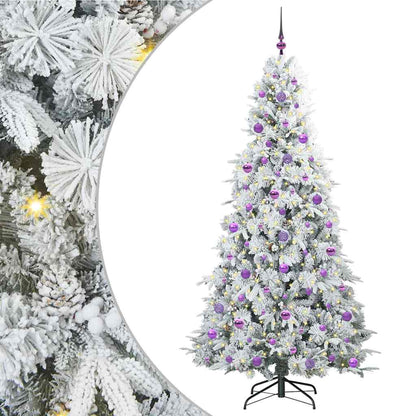 Artificial Hinged Christmas Tree Green 210 cm PE and PVC