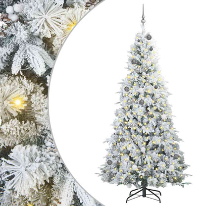 Artificial Hinged Christmas Tree Green 240 cm PE and PVC