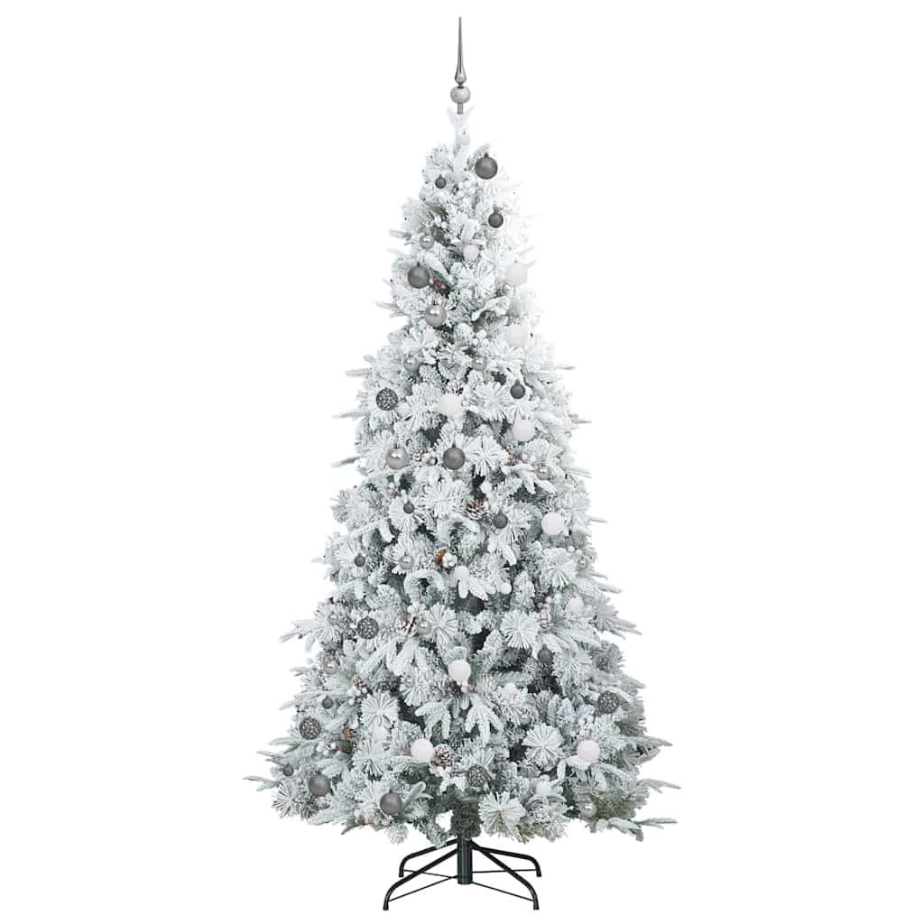 Artificial Hinged Christmas Tree Green 240 cm PE and PVC