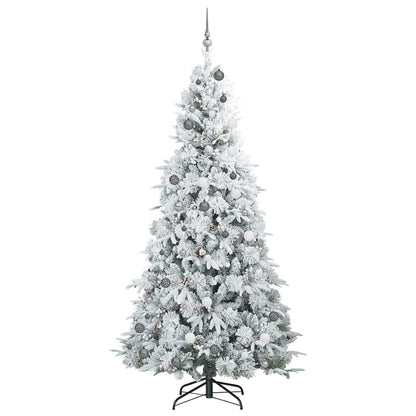 Artificial Hinged Christmas Tree Green 240 cm PE and PVC