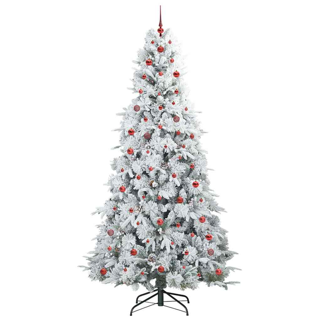 Artificial Hinged Christmas Tree Green 240 cm PE and PVC