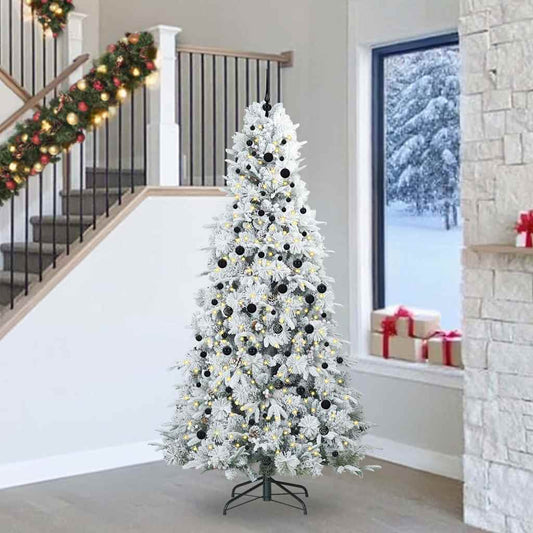 Artificial Hinged Christmas Tree Green 240 cm PE and PVC
