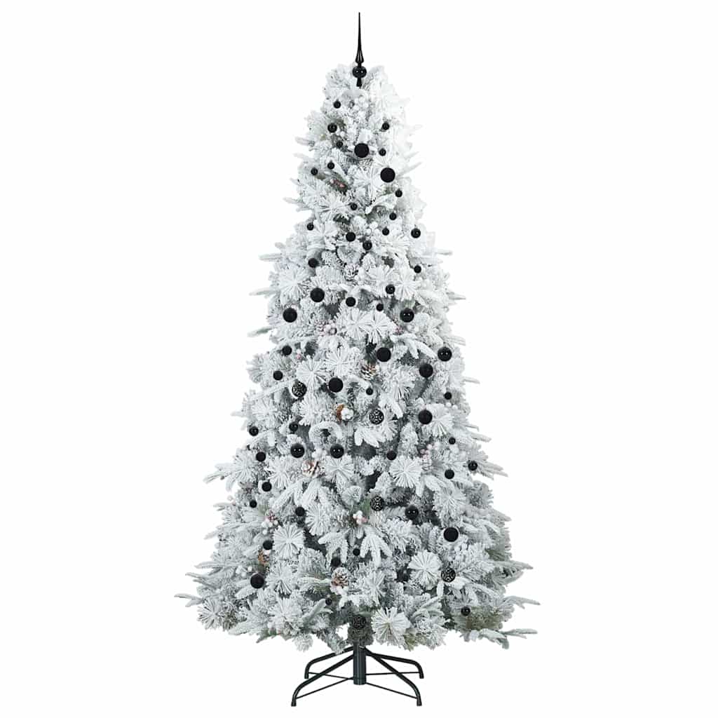 Artificial Hinged Christmas Tree Green 240 cm PE and PVC