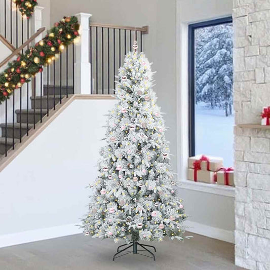 Artificial Hinged Christmas Tree Green 240 cm PE and PVC