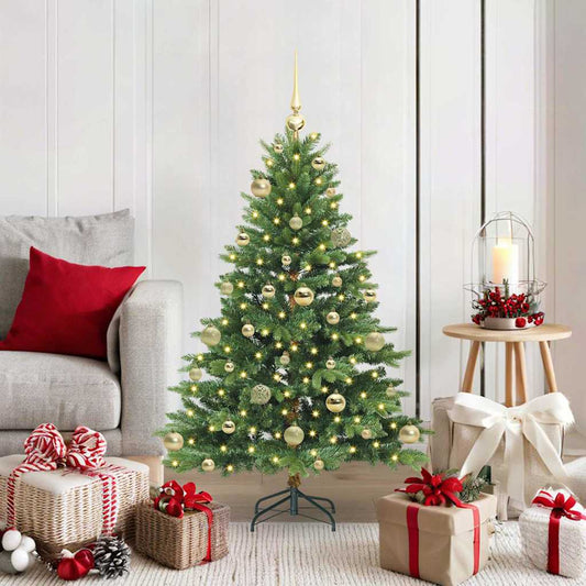 Artificial Christmas Tree with 150 LEDs Green 120 cm PE and PVC