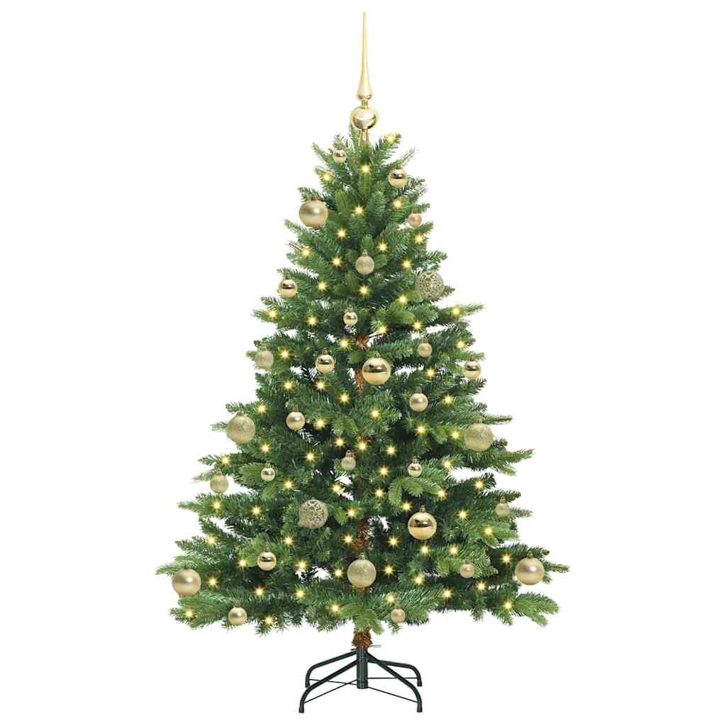 Artificial Christmas Tree with 150 LEDs Green 120 cm PE and PVC