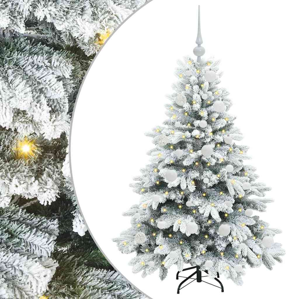 Artificial Christmas Tree with 150 LEDs Green 120 cm PE and PVC