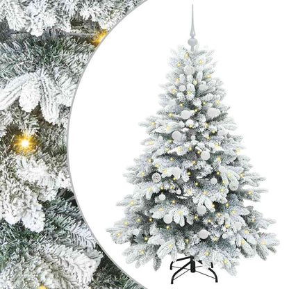 Artificial Christmas Tree with 150 LEDs Green 150 cm PE and PVC