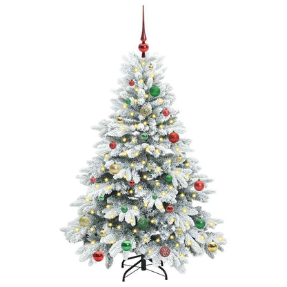 Artificial Christmas Tree with 150 LEDs Green 150 cm PE and PVC