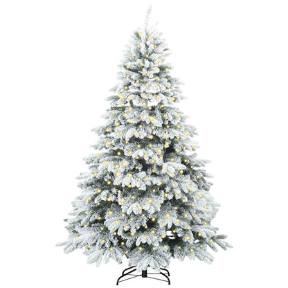 Artificial Christmas Tree with 300 LEDs Green 180 cm PE and PVC
