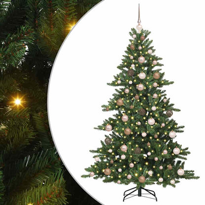 Artificial Hinged Christmas Tree with 300 LEDs 180 cm PVC