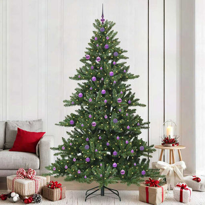 Artificial Hinged Christmas Tree with 300 LEDs 240 cm PVC