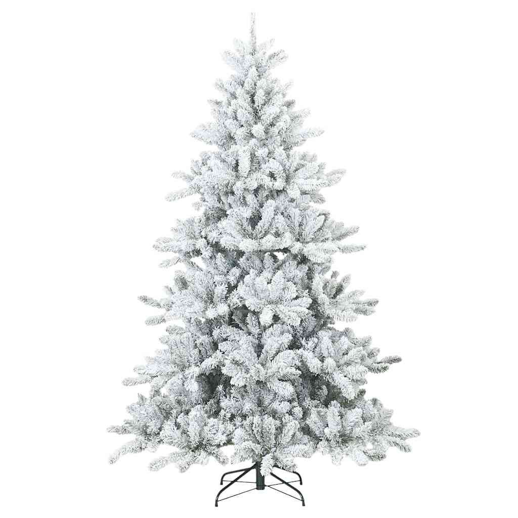 Artificial Hinged Christmas Tree with 300 LEDs 180 cm PVC