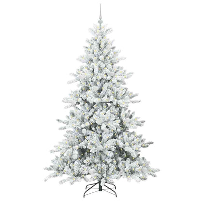 Artificial Hinged Christmas Tree with 300 LEDs 210 cm PVC