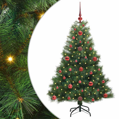 Artificial Christmas Tree with 150 LEDs Green 120 cm PE and PVC