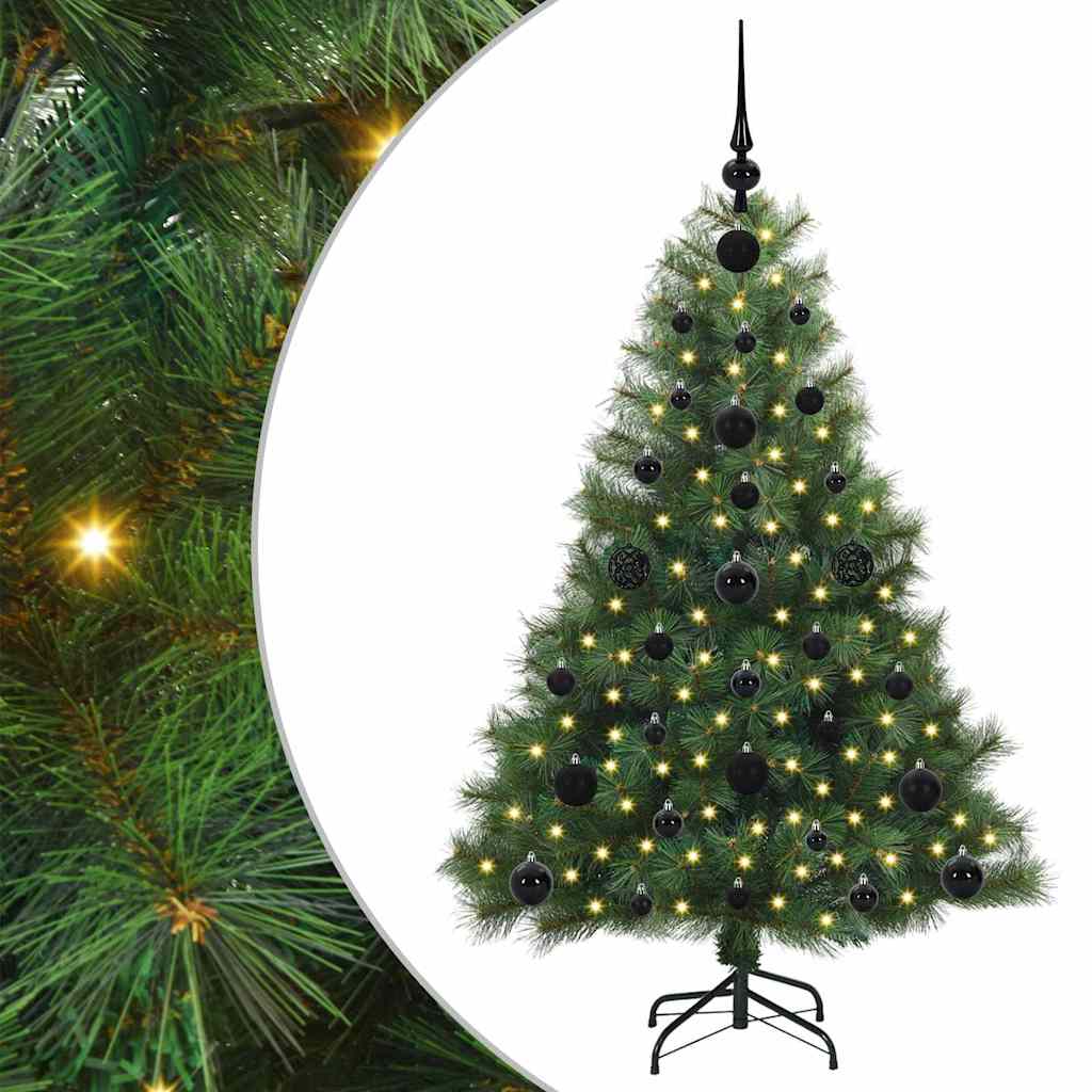 Artificial Christmas Tree with 150 LEDs Green 120 cm PE and PVC