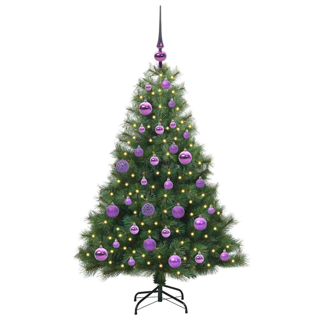 Artificial Christmas Tree with 150 LEDs Green 120 cm PE and PVC
