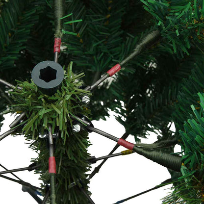 Artificial Christmas Tree with 150 LEDs Green 150 cm PE and PVC