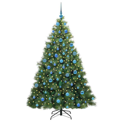 Artificial Christmas Tree with 300 LEDs Green 180 cm PE and PVC
