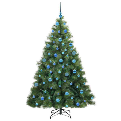 Artificial Christmas Tree with 300 LEDs Green 180 cm PE and PVC
