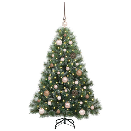 Artificial Christmas Tree with 150 LEDs Green 120 cm PE and PVC