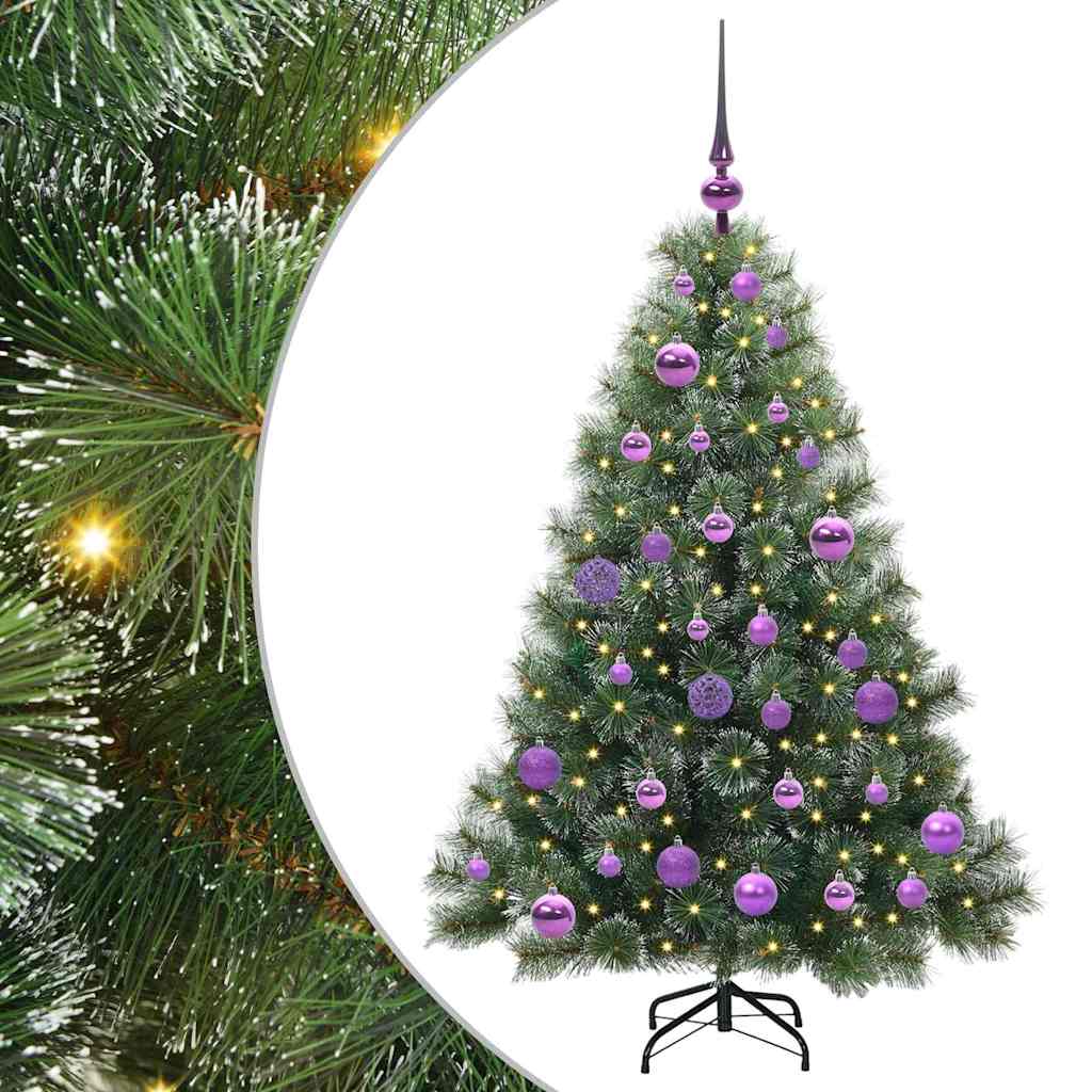 Artificial Christmas Tree with 150 LEDs Green 120 cm PE and PVC