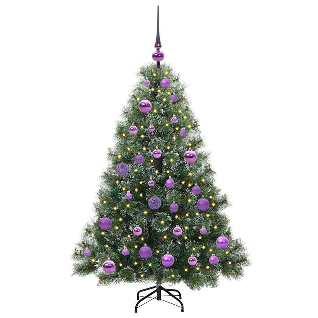 Artificial Christmas Tree with 150 LEDs Green 120 cm PE and PVC