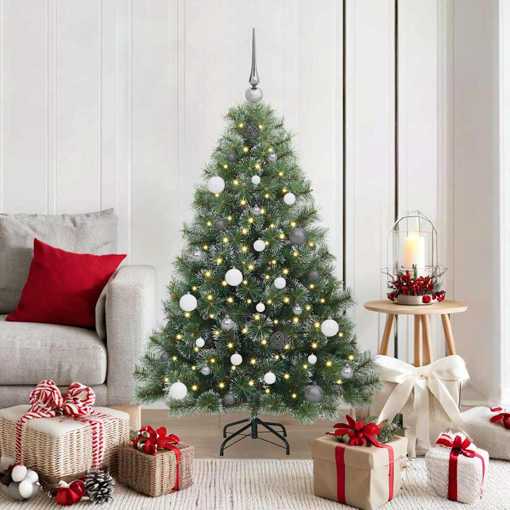 Artificial Christmas Tree with 150 LEDs Green 150 cm PE and PVC