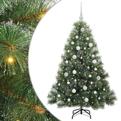Artificial Christmas Tree with 150 LEDs Green 150 cm PE and PVC