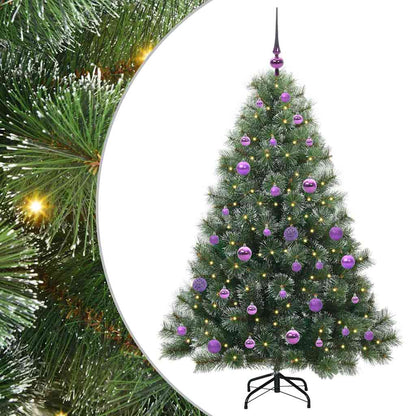 Artificial Christmas Tree with 150 LEDs Green 150 cm PE and PVC