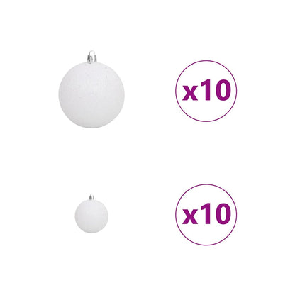 Artificial Christmas Tree with 300 LEDs Green 210 cm PE and PVC