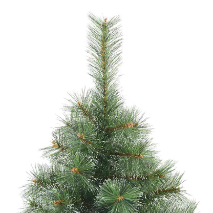 Artificial Christmas Tree with 300 LEDs Green 210 cm PE and PVC